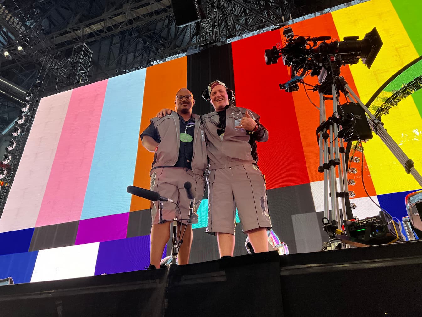 On Stage with Beyonce